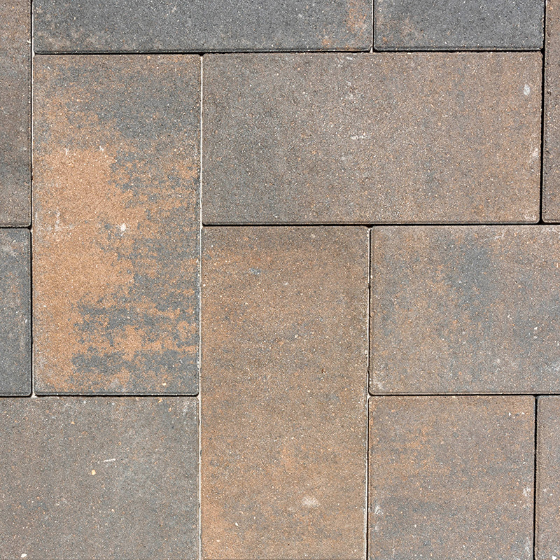 8x16 90 Degree Herringbone Tan/Charcoal