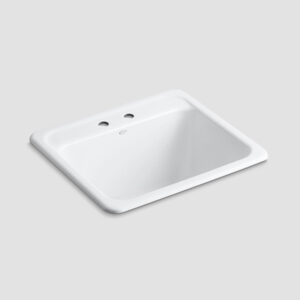 Kohler Glenn Falls Utility Sink with Two Faucet Holes